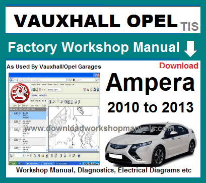 Vauxhall Ampera Workshop Service Repair Manual